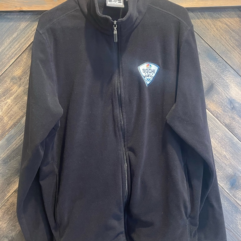 Black Sochi 2014 Olympics Fleece Jacket